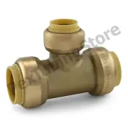 (25) 3/4" x 3/4" x 1/2" Sharkbite Style (Push-Fit) Push to Connect LF Brass Tees