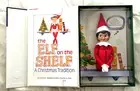 ELF ON THE SHELF A Christmas Tradition Girl Doll Blue Eyes Brown Hair w/Book NIB