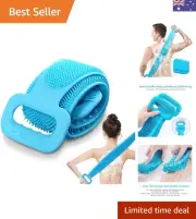 Silicone Back Scrubber for Shower, 2021 Silicone Updated Bath Body Brush for ...