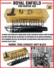 Royal Enfield - BARREL EXHUAST TRAIL FOR HUNTER 350 (for: Royal Enfield)