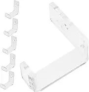 Alipis 12Pcs Clear Acrylic Wall Mount Record Holder Vinyl Album Storage Shelf for Home Decor Easy Installation Versatile Display for Records Magazines Books