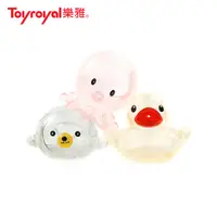 在飛比找PChome24h購物優惠-【Toyroyal 樂雅】洗澡玩具-透明軟膠動物組