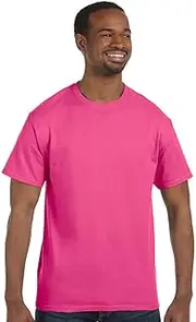 [Hanes] 5250T HN 5250 6.1 OZ CTN TAGLESS TEE WOW PINK 4XL