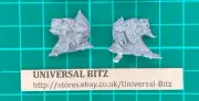 White Lions of Chrace Scenery Lion Head High Elves Warhammer RARE OOP T5 C