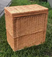 NEW!! Handmade wicker organizer laundry basket holder laundry hamper storage