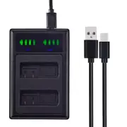 USB Dual EN-EL14 Battery Charger For Nikon D5300 D5500 D5200 D3200 D3100 P7100
