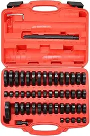 52 Pieces Bearing Race and Seal Driver Set Carrying Case Seal Installer Kit