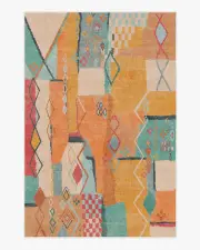 185' x 275' | Machine Washable Runner Rug | Kid & Pet Friendly | Indoor Rug | Espada Multicolour Rug | Ruggable