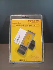 New Delock Express Card to Gigabit LAN Network Adaptor Windows 2000/XP/Linux C18