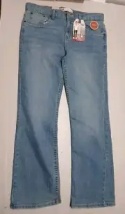 NWT Levis Strauss 517 Jeans Boys 16 Reg Straight Blue Denim Stretch 28x30