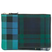 [COMME des GARCONS WALLET] 格子呢拼布大袋