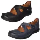 Ladies Unstructured by Clarks Hook and Loop Casual Shoes 'Un Loop Strap'