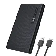 "DM 2.5"" SATA to USB 3.0 Micro B Hard Drive SSD External Enclosure Case Tool Free Hot-Swap for Macbook HD005"
