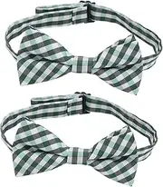 [WOFASHPURET] Unique Kids Bow Tie Set 2pcs Bow Ties for Festival Performance and Family Occasions Comfortable Material