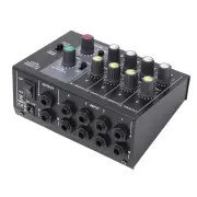 Audio Mixer 8 Channel Input Mono Stereo Sound Mixing Console Low Noise GRS