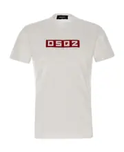 Dsquared2 D2 Logo Patch Crewneck T-Shirt S,M White