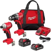 [Milwaukee] M18 Compact Brushless 2-Tool Combo Kit