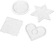 COSMEVIVI 4 Pcs 2.6mm Bead Template for Kids Craft Beading Beads Peg Board Educational Tool