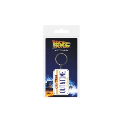 Keychain Official Back to the Future Keychain Bttf Outatime Flat Keychain