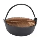Nabe Sukiyaki Pot Outdoor Kitchen Camping Pot Stewpot with 1 Glove Shabu Shabu