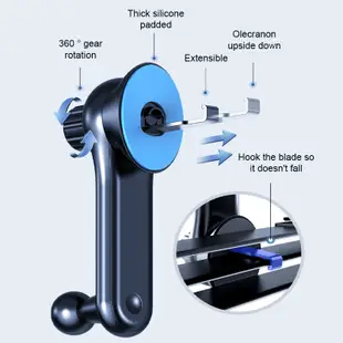 SEAMETAL出風口手機架 汽車手機架 車用手機支架 360度旋轉支架 汽車通用手機支架