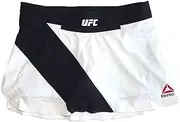 Reebok UFC Crossfit Women's White Octagon Fight Night (Skirt + Shorts) Skort (L)