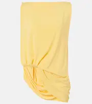 [Jacquemus] Jacquemus Peplo draped jersey top UK 8 yellow
