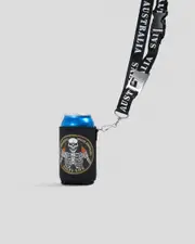 [Salty Life] Salty Life More Drinking Lanyard Stubby Cooler in Black One Size