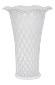 Juliska Trellis Glass Vase in White at Nordstrom One Size