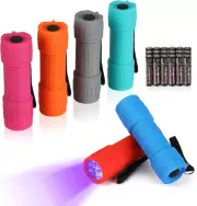 Black Light Flashlight, UV Mini Flashlight, 9-Led 395Nm Detector for Pet Urine,