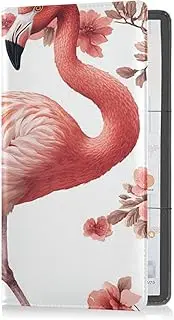 [Caihoyu] Pu Leather Auto Registration Insurance & ID Card Holder Men Women Auto Truck Comparment Accessories Case for Driver Auto Owners Trailer Motorcycle Boat Sweet Flamingo