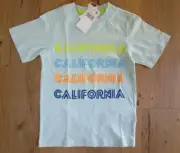 Boys Size 6 Pumpkin Patch California print short sleeve tee NWT BLUE
