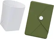 MotiveTech Foldable Silicone Cup with Storage Bag for Women and Men, 250ml Camping Cup, Foldable Drinking Cup for Running, Camping, Fitness, Outdoor, Green Case