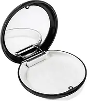 Annhua Retainer Case with Mirror Mouthguard Case Night Guard Case Retainer Holder Case, Orthodontic Partial Denture Case Mouthpiece Case with Magnetic Closure and Silicone Textured Liner - Black