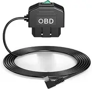 Dash Cam OBD Hardwire Kit,Dash Camera USB Type C Hardwire Kit with OBD Power Cable for Dashcam 12-24V to 5V/3A