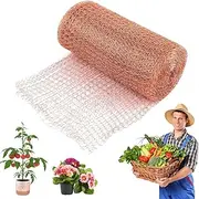 IKOPFLN Copper Tape Against Snails, 127 mm x 3 m Snail Protection, Raised Bed, Double Layer Snail Repellent, Copper Wire Snail Fence, Metal, Copper Net Repellent Fence for Anti Slugs, Mice