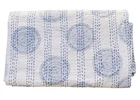 Kantha bedsheet Hand Block Print Cotton bedspreads dhohar ralli gudri Handmade
