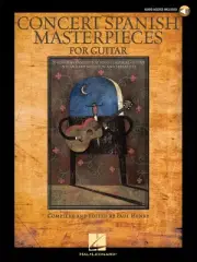 Concert Spanish Masterpieces Classical Guitar Hal Leonard Tab Book Online Audio