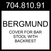 IKEA BERGMUND Cover For Bar Stool With Backrest Gunnared Medium Gray 704.810.91