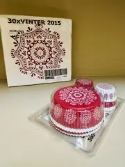 Ikea Set of 200 Cupcake Round Muffin Baking Molds and Napkins Vinter