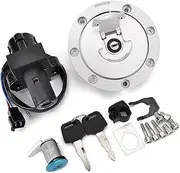 Ignition Barrel Key Switch for VFR400 NC30 RVF400 NC35 NSR250 MC18 MC21 CBR250 MC19 MC22 35100-MR8-027 Ignition Switch Fuel Gas Cap Seat Lock Key Kit Motor Ignition Key Switches