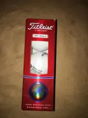 Titleist DT SoLo Golf Balls New 3 Pack In Box with Credit Union Branding