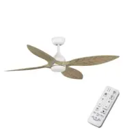 Hampton Bay Melba 54 in. Indoor/Outdoor Matte White Ceiling Fan with Remote and
