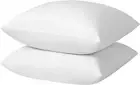 Premium 28x28 Down Feather Pillow Inserts - Set of 2 - Cotton Covered White