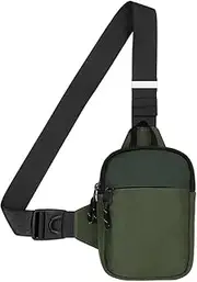 [Generic] Mini Sling Bag - Men Women Small Waterproof Crossbody Bag Casual Phone Chest Bag for Travelling Hiking