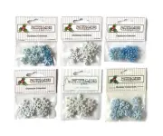 Buttons Galore 50+ Assorted SNOW Snowflakes Theme Buttons for Sewing & Crafts