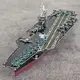 鋼魔像 金屬拼圖免膠DIY拼裝模型免膠3D軍事模玩彩色羅斯福號航母