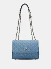 GUESS Women's Blue Giully Convertible Crossbody Bag