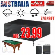 7/8/9ft Pool Snooker Billiard Table Cover Polyester Waterproof Dust Cap Outdoor