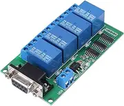 12V 4Ch RS232 Relay Board Remote Control Switch Car Motor